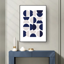 将图片加载到图库查看器，Nordic living room decoration painting blue abstract painting
