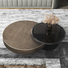 Cargar imagen en el visor de la galería, Italian light luxury round coffee table set
