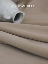 将图片加载到图库查看器，Modern simple pottery brown velvet curtain
