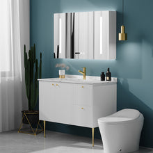 Charger l&#39;image dans la galerie, Slate bathroom cabinet wave pattern combination
