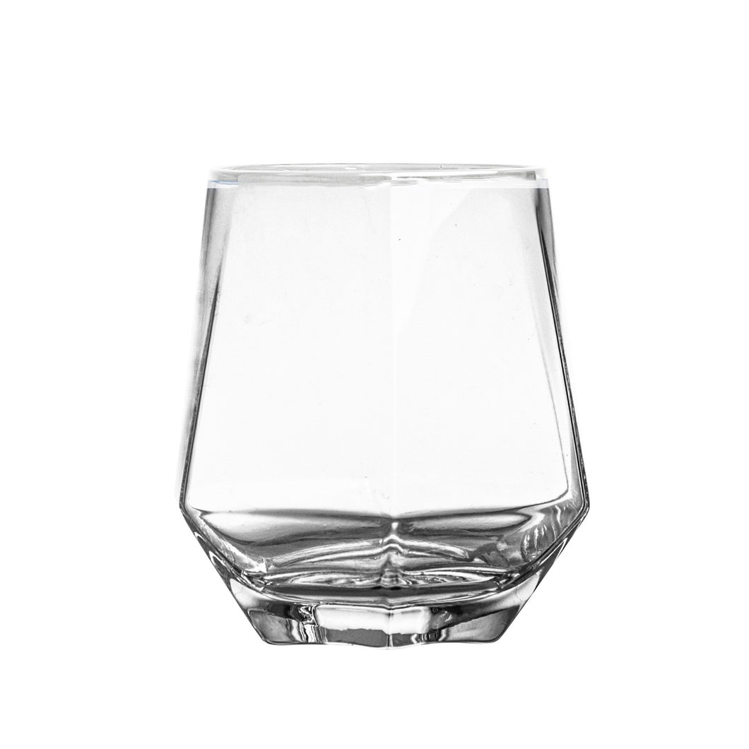 Modern Colorful Hexagonal Crystal Glass Water/ Whiskey /  Wine Glass