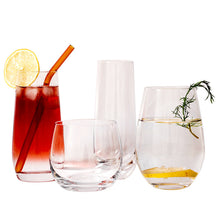 将图片加载到图库查看器，Transparent crystal glass juice cup drinking cup
