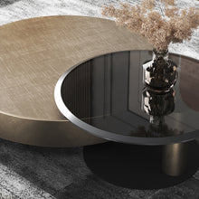 Cargar imagen en el visor de la galería, Italian light luxury round coffee table set
