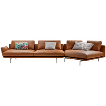 Carregar imagem no visualizador da galeria, Modern minimalist ins corner light luxury three-seat down sofa
