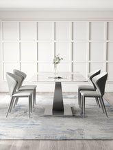 Charger l&#39;image dans la galerie, Light luxury bright slate dining table with chairs
