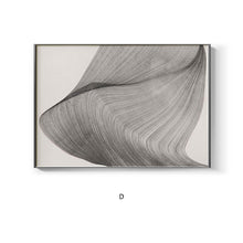 Charger l&#39;image dans la galerie, Modern minimalist black and white abstract line porch decorative painting
