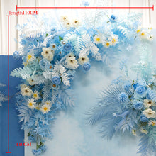 将图片加载到图库查看器，Sky Blue floral simulation flower wedding arrangement event home party
