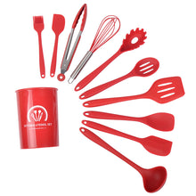 将图片加载到图库查看器，Kitchenware tube full package silicone kitchenware 10-piece set
