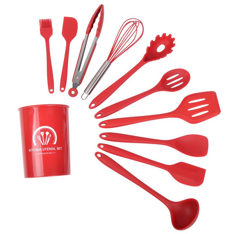 Kitchenware tube full package silicone kitchenware 10-piece set