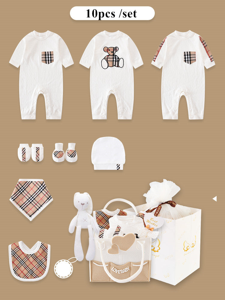 Newborn baby gift set high-end Class A suit box