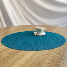 将图片加载到图库查看器，PVC oval placemat American stylish table mat
