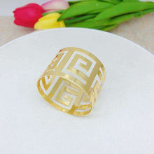 将图片加载到图库查看器，Dining table metal napkin ring buckle ring
