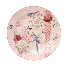 将图片加载到图库查看器，PASTORAL STYLE BONE CHINA PLATE PEACEFUL FLOWERS
