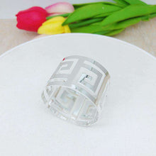 将图片加载到图库查看器，Dining table metal napkin ring buckle ring
