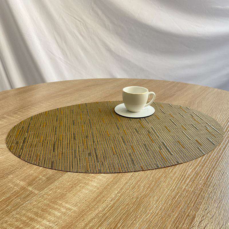 PVC oval placemat American stylish table mat