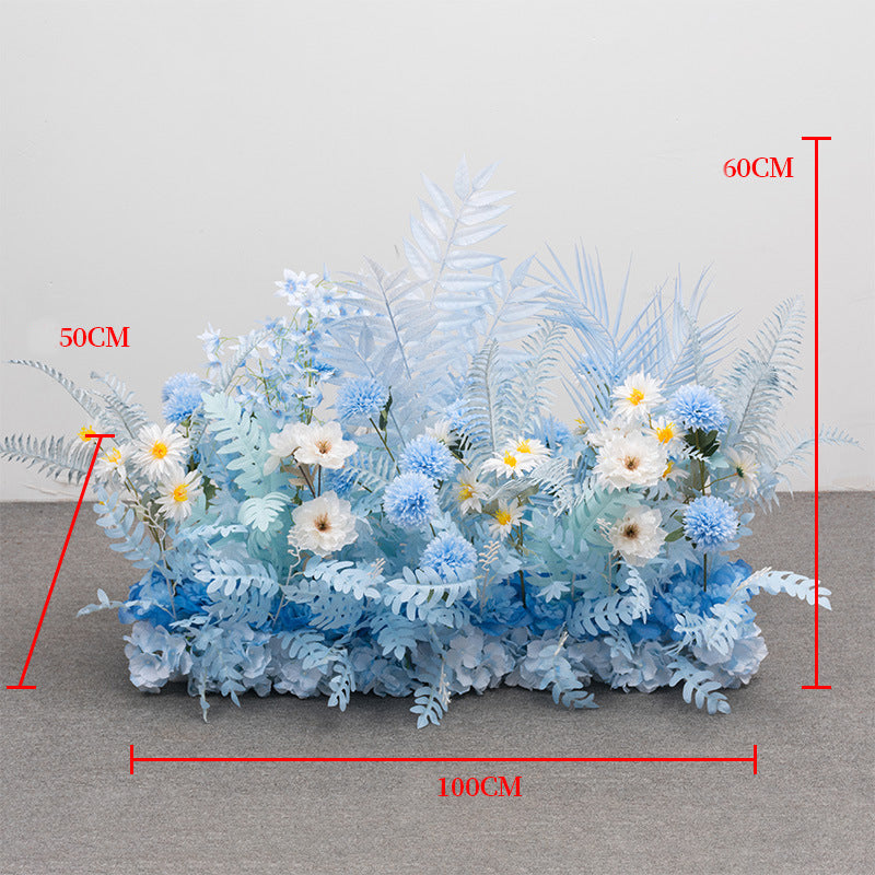 Sky Blue floral simulation flower wedding arrangement event home party