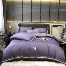 Cargar imagen en el visor de la galería, High-end 120’S long-staple cotton embroidery four-piece bedding
