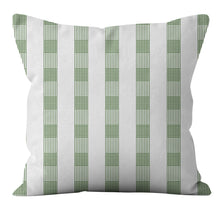 Cargar imagen en el visor de la galería, Green geometric pillowcase Nordic minimalist short plush pillowcase
