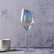 将图片加载到图库查看器，Ins goblet rainbow cup colorful crystal champagne wine glass
