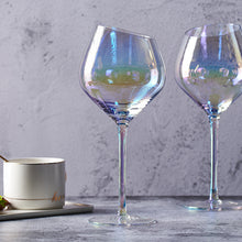 将图片加载到图库查看器，Ins goblet rainbow cup colorful crystal champagne wine glass
