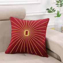 Carregar imagem no visualizador da galeria, Embroidered light luxury sofa cushion and pillowcase
