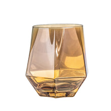 将图片加载到图库查看器，Modern Colorful Hexagonal Crystal Glass Water/ Whiskey /  Wine Glass
