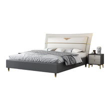 Charger l&#39;image dans la galerie, Light luxury leather modern wedding soft bed
