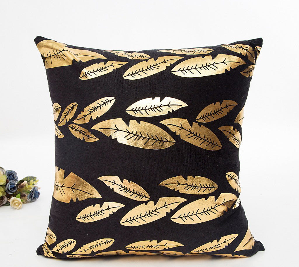 Black, white and gold super soft bronzing new pillowcase