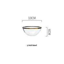 Cargar imagen en el visor de la galería, Electroplating glass tableware fruit plate flat cake plate
