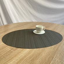 将图片加载到图库查看器，PVC oval placemat American stylish table mat
