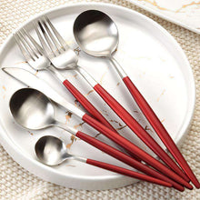 将图片加载到图库查看器，Stainless Steel 304 Portuguese Cutlery Four-piece suit Steak Knife Fork Spoon
