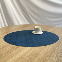 将图片加载到图库查看器，PVC oval placemat American stylish table mat
