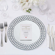 Cargar imagen en el visor de la galería, Wedding Diamond mirror plate, diamond plate, mirror plate, glass decorative plate
