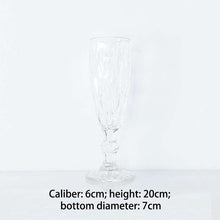 将图片加载到图库查看器，Diamond Color Champagne Beer Cocktail Glass Wine Glass Goblet Juice Glass
