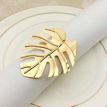 Cargar imagen en el visor de la galería, High-end Turtle Leaf Wedding Napkin Ring
