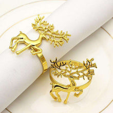 Carregar imagem no visualizador da galeria, Golden Christmas Napkin Ring / Towel Ring /Cloth Ring
