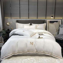 Cargar imagen en el visor de la galería, High-end 120’S long-staple cotton embroidery four-piece bedding
