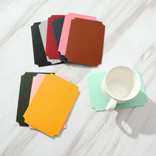 Cargar imagen en el visor de la galería, Leather PVC double sides waterproof irregular coaster
