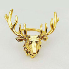 将图片加载到图库查看器，Fantastic Christmas deer head buckle napkin ring
