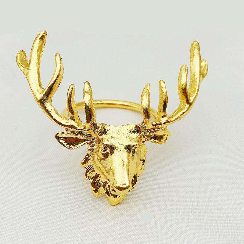 Fantastic Christmas deer head buckle napkin ring