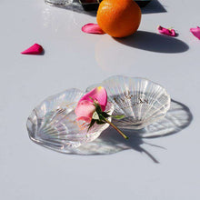 将图片加载到图库查看器，Shell glass storage creative mini ornaments multi-function palette plate
