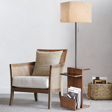 将图片加载到图库查看器，Nordic Modern living room storage wooden floor lamp
