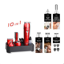 Cargar imagen en el visor de la galería, Portable shaving 10 in 1electric multifunctional hair clipper
