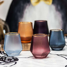 将图片加载到图库查看器，Home modern minimalist colorful frosted hexagonal glass
