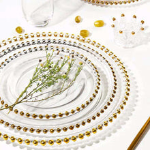 将图片加载到图库查看器，Golden Fruit Beads Home Creative Glass Plate
