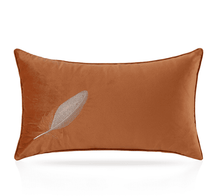 Cargar imagen en el visor de la galería, Light luxury orange jacquard pillow home soft cushion
