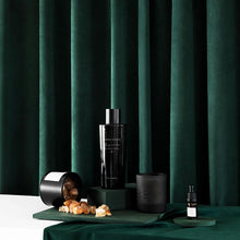 将图片加载到图库查看器，Light luxury Dark green Olive Green series velvet curtain
