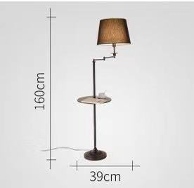 Modern LED living room storage tray floor lamp