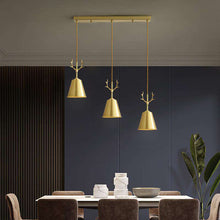 Carregar imagem no visualizador da galeria, Modern full-copper lamps creative personality led chandelier
