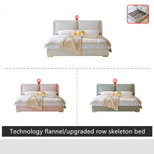 Cargar imagen en el visor de la galería, Nordic technology flannel master modern bed
